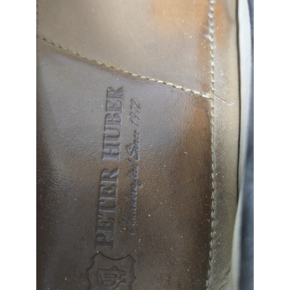 Peter Huber Horsebit Buckle Chocolate Suede Loafers Men's size 11 - Picture 15 of 16